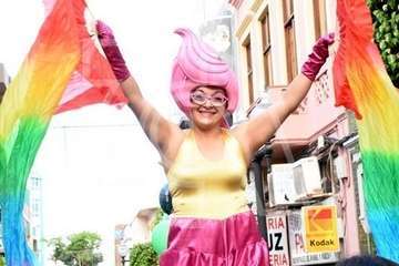 Papá Noel recibe el cariño de cientos de niños de Telde (Foto Antonio Alí y TA)